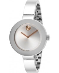Movado Bold  Quartz Women's Watch, Stainless Steel, Silver Dial, 3600194