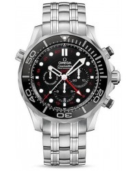 Omega Seamaster  Chronograph Automatic Men's Watch, Stainless Steel, Black Dial, 212.30.44.52.01.001