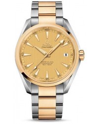 Omega Aqua Terra  Automatic Men's Watch, Steel & 18K Rose Gold, Champagne Dial, 231.20.42.21.08.001