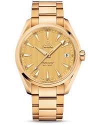 Omega Aqua Terra  Automatic Men's Watch, 18K Rose Gold, Champagne Dial, 231.50.42.21.08.001