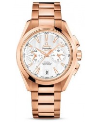 Omega Aqua Terra  Chronograph Automatic Men's Watch, 18K Rose Gold, Silver Dial, 231.50.43.52.02.001