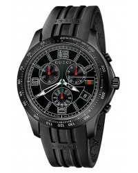 Gucci G-Timeless  Chronograph Quartz Men's Watch, PVD, Black Dial, YA126206