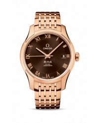Omega De Ville  Automatic Men's Watch, 18K Rose Gold, Brown Dial, 431.50.41.21.13.001