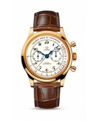 Omega Specialty  Mechanical Men's Watch, 18K Yellow Gold, Off White Dial, 516.53.39.50.09.001