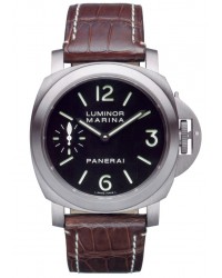 Panerai Luminor Marina  Mechanical Men's Watch, Titanium, Black Dial, PAM00177