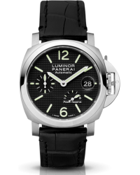 Panerai Luminor  Automatic With Power Reserve Men's Watch, Stainless Steel, Black Dial, PAM00241