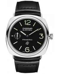 Panerai Radiomir  Mechanical Men's Watch, Stainless Steel, Black Dial, PAM00380