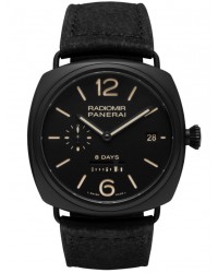 Panerai Radiomir  Mechanical Men's Watch, Ceramic, Black Dial, PAM00384