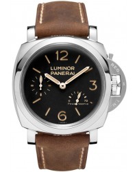 Panerai Luminor 1950  Automatic With Power Reserve Men's Watch, Stainless Steel, Black Dial, PAM00423