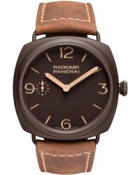 Panerai Radiomir  Mechanical Men's Watch, Composite Material, Brown Dial, PAM00504