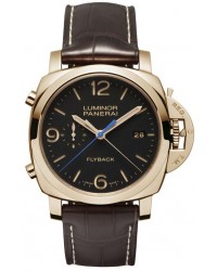 Panerai Luminor 1950 Limited Edition  Chronograph Flyback Men's Watch, 18K Rose Gold, Black Dial, PAM00525