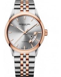 Raymond Weil Freelancer  Automatic Men's Watch, Rose Gold Plated, Silver Dial, 2770-SP5-65011