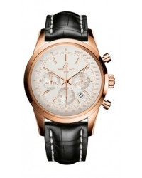 Breitling Transocean Chronograph  Automatic Men's Watch, 18K Rose Gold, Silver Dial, RB015212.G738.743P
