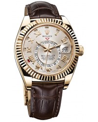 Rolex Sky Dweller  Automatic Men's Watch, 18K Yellow Gold, Silver Dial, 326138-SLV