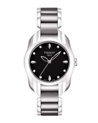 Tissot T-Wave  Quartz Women's Watch, Stainless Steel, Black Dial, T023.210.11.056.00