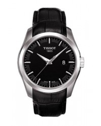 Tissot Couturier  Quartz Men's Watch, Stainless Steel, Black Dial, T035.410.16.051.00