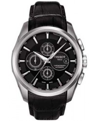 Tissot Couturier  Chronograph Automatic Men's Watch, Stainless Steel, Black Dial, T035.627.16.051.00