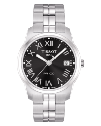 Tissot PR100  Quartz Men's Watch, Stainless Steel, Black Dial, T049.410.11.053.01