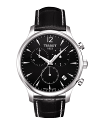 Tissot T-Classic Tradition  Chronograph Quartz Men's Watch, Stainless Steel, Black Dial, T063.617.16.057.00