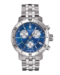 Tissot PRS200  Chronograph Quartz Men's Watch, Stainless Steel, Blue Dial, T067.417.11.041.00