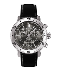 Tissot PRS200  Chronograph Quartz Men's Watch, Stainless Steel, Black Dial, T067.417.16.051.00