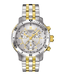Tissot PRS200  Chronograph Quartz Men's Watch, Stainless Steel, Silver Dial, T067.417.22.031.00