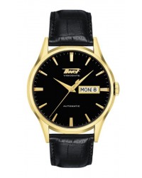 Tissot Visodate  Automatic Men's Watch, Gold Plated, Black Dial, T019.430.36.051.01