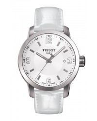 Tissot PRC200  Quartz Men's Watch, Stainless Steel, White Dial, T055.410.16.017.00