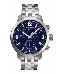 Tissot PRC200  Chronograph Quartz Men's Watch, Stainless Steel, Blue Dial, T055.417.11.047.00