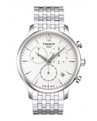 Tissot T-Classic Tradition  Chronograph Quartz Men's Watch, Stainless Steel, Silver Dial, T063.617.11.037.00
