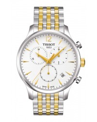 Tissot T-Classic Tradition  Chronograph Quartz Men's Watch, Stainless Steel, Silver Dial, T063.617.22.037.00