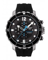 Tissot Seastar  Chronograph Automatic Men's Watch, Stainless Steel, Black Dial, T066.427.17.057.02
