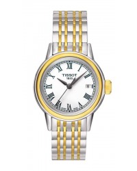 Tissot Carson Lady  Quartz Women's Watch, Steel & Gold Tone, White Dial, T085.210.22.013.00