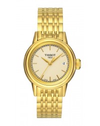 Tissot Carson Lady  Quartz Women's Watch, Gold Plated, Champagne Dial, T085.210.33.021.00