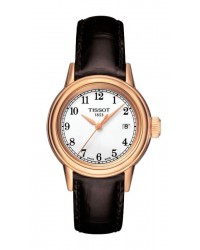Tissot Carson Lady  Quartz Women's Watch, Rose Gold Plated, White Dial, T085.210.36.012.00