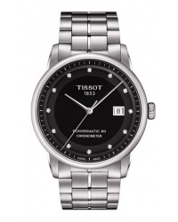 Tissot T-Classic  Automatic Men's Watch, Stainless Steel, Black & Diamonds Dial, T086.408.11.056.00
