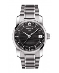 Tissot Titanium Lady  Automatic Women's Watch, Titanium, Black Dial, T087.207.44.057.00