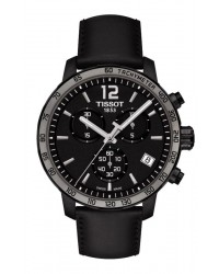 Tissot Quickster  Chronograph Quartz Men's Watch, Stainless Steel, Black Dial, T095.417.36.057.02