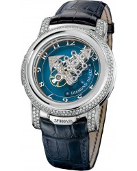 Ulysse Nardin Exceptional  Automatic Men's Watch, 18K White Gold, Blue & Diamonds Dial, 029-80
