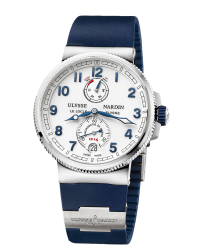 Ulysse Nardin Marine Chronometer  Automatic Men's Watch, Titanium & Stainless Steel, White Dial, 1183-126-3/60