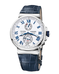 Ulysse Nardin Marine Chronometer  Automatic Men's Watch, Titanium & Stainless Steel, White Dial, 1183-126/40