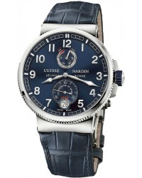 Ulysse Nardin Marine Chronometer  Automatic Men's Watch, Titanium & Stainless Steel, Blue Dial, 1183-126/63