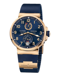 Ulysse Nardin Marine Chronometer  Automatic Men's Watch, 18K Rose Gold, Blue Dial, 1186-126-3/63