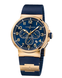Ulysse Nardin Marine Chronometer  Automatic Men's Watch, 18K Rose Gold, Blue Dial, 1506-150-3/63