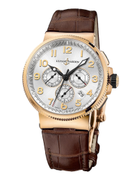 Ulysse Nardin Marine Chronometer  Automatic Men's Watch, 18K Rose Gold, Silver Dial, 1506-150/61