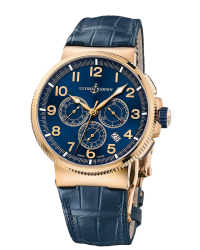 Ulysse Nardin Marine Chronometer  Automatic Men's Watch, 18K Rose Gold, Blue Dial, 1506-150/63