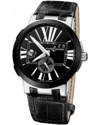 Ulysse Nardin Nifty / Functional  Automatic Men's Watch, Steel & Ceramic, Black Dial, 243-00/42