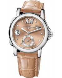 Ulysse Nardin Nifty / Functional  Automatic Women's Watch, Stainless Steel, Brown & Diamonds Dial, 243-22/30-09