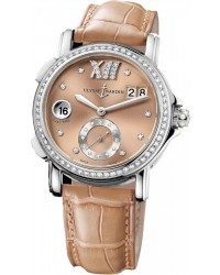 Ulysse Nardin Nifty / Functional  Automatic Women's Watch, Stainless Steel, Brown & Diamonds Dial, 243-22B/30-09