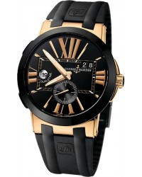 Ulysse Nardin Nifty / Functional  Automatic Men's Watch, Ceramic & Gold, Black Dial, 246-00-3/42